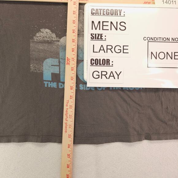 Pink Floyd The Dark Side of the Moon Band Graphic T Shirt Adult Mens Size L Gray - Picture 8 of 10